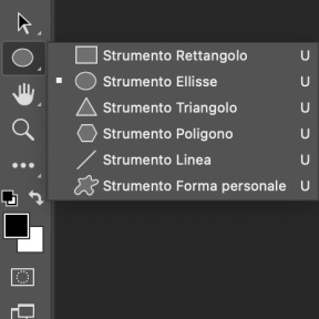Seleziona lo Strumento Forma.
