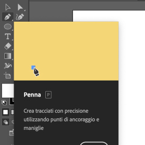 Seleziona lo Strumento Penna.