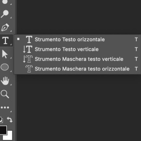 Seleziona lo Strumento Testo.