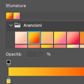 Seleziona una sfumatura.