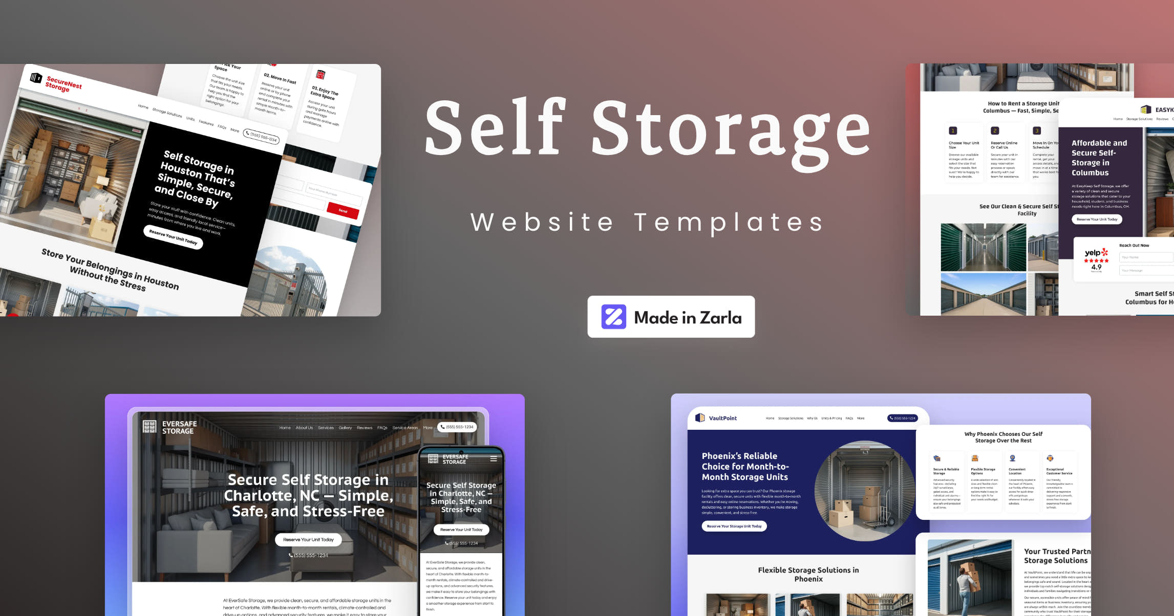 Best SelfStorage Website Templates Websites for Storage Facilities