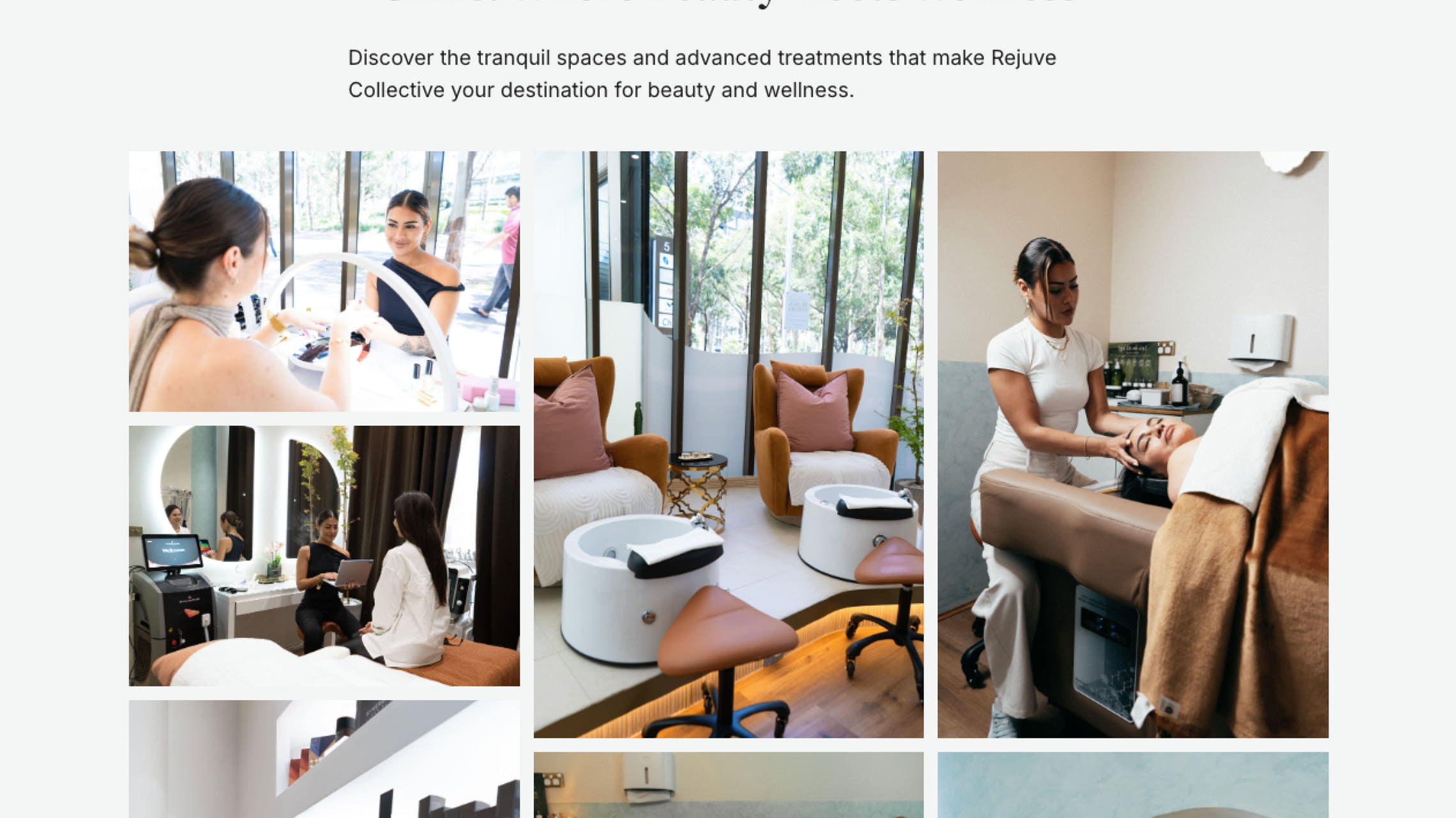 Rejuve Collective builds trust with new visitors immediately: