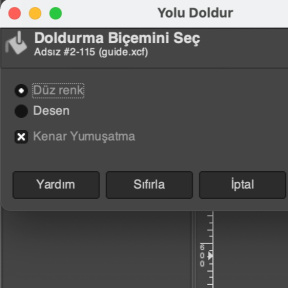 Simge için bir doldurma oluşturun.