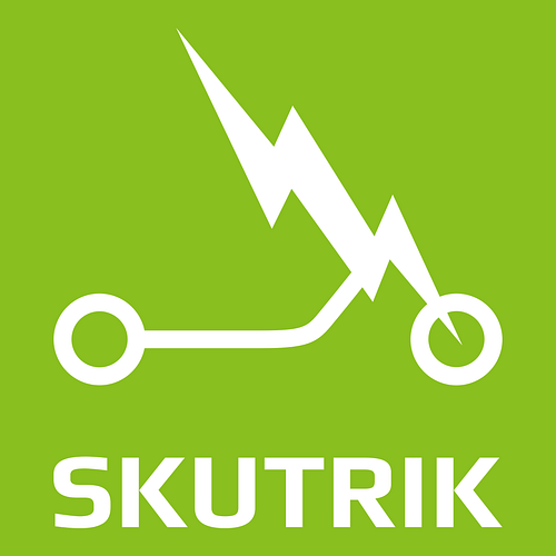 Logo Skuter Listrik + Pembuat Logo Gratis