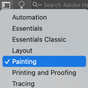 Cambia el espacio de trabajo.