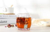 A cup of tea placed on a table.