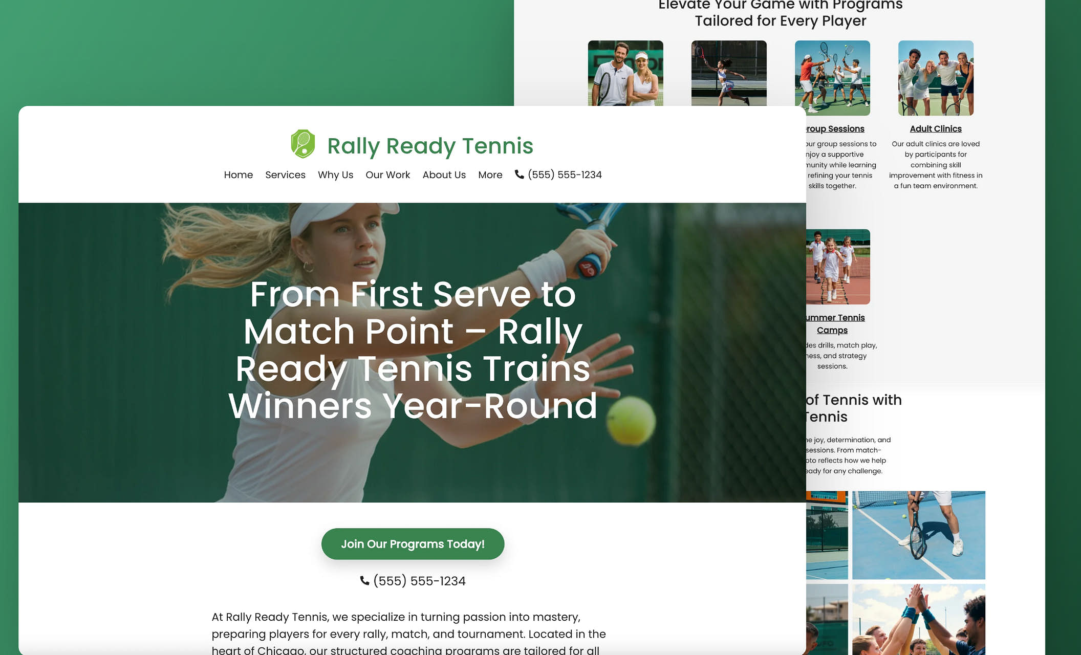 Best Tennis Website Templates & Examples for 2025 Zarla Website