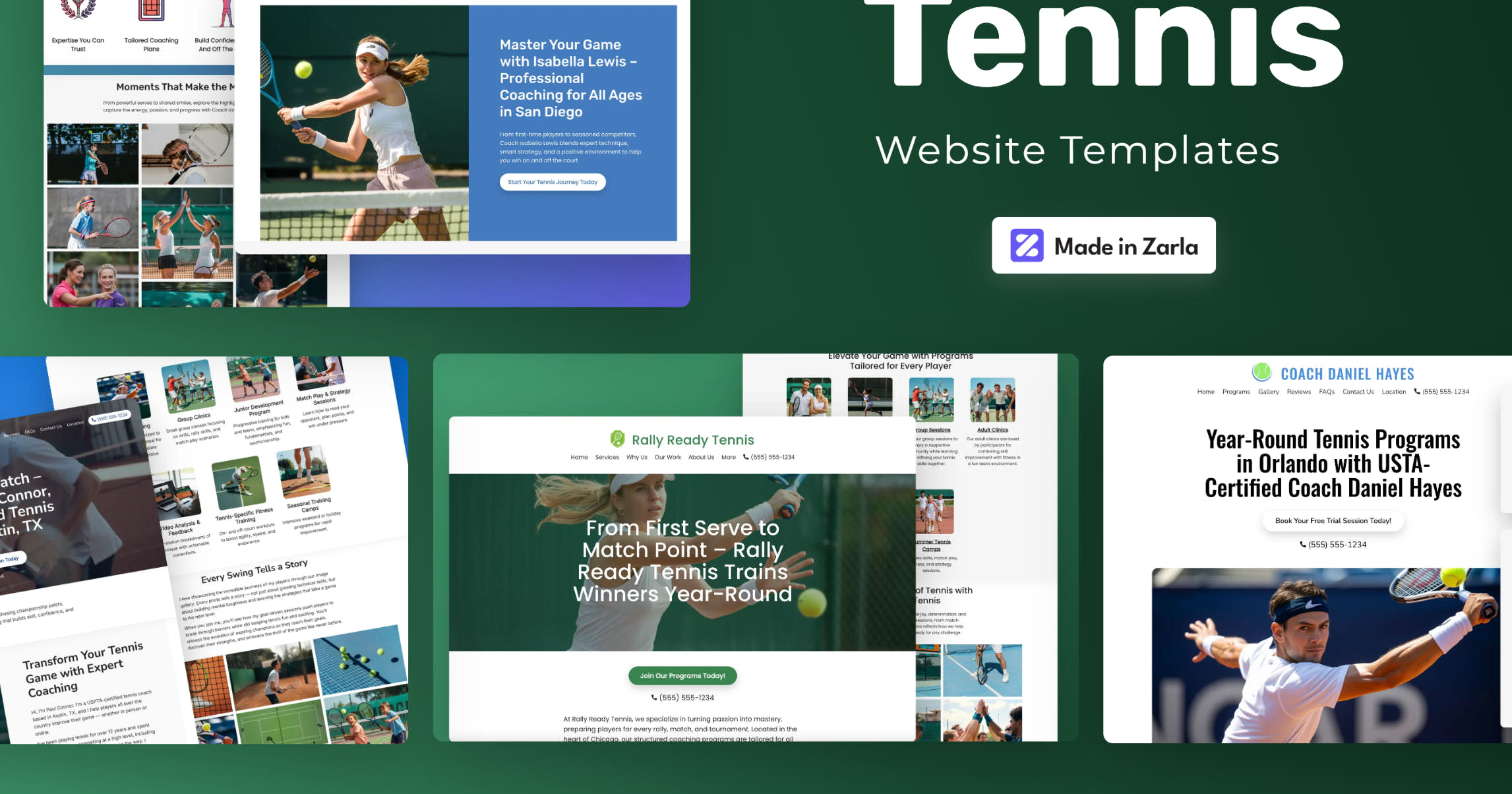 Best Tennis Website Templates & Examples for 2025 Zarla Website