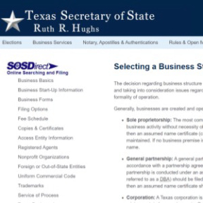 Review Texas formation options.