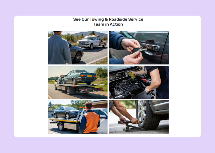 Gallery section titled 'Explore Our Stunning Home Remodeling Projects' with a gallery of 6 images of wooden-themed interior design in a masonry grid layout