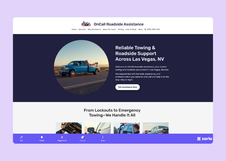 Screenshot of Zarla Editor's UI for selecting fonts and color palettes and uploading custom images