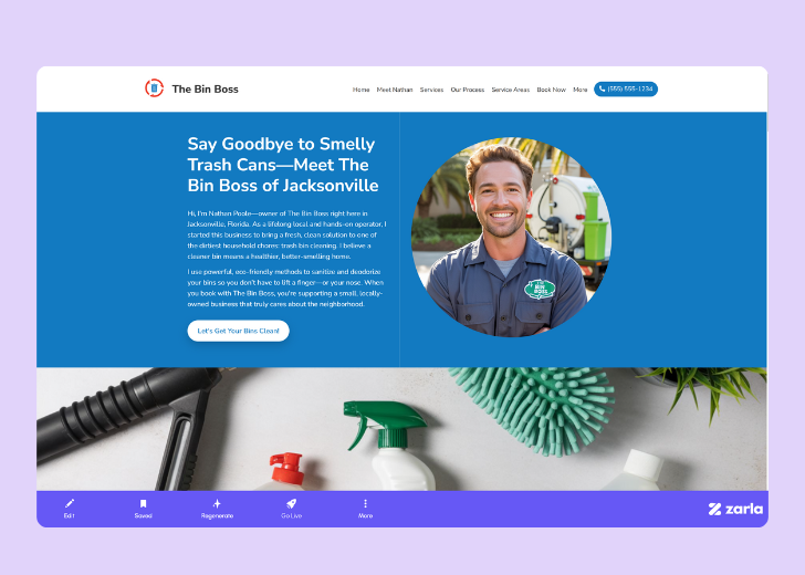 Screenshot of Zarla Editor's UI for selecting fonts and color palettes and uploading custom images