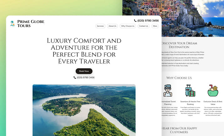 Travel Agent Website Builder