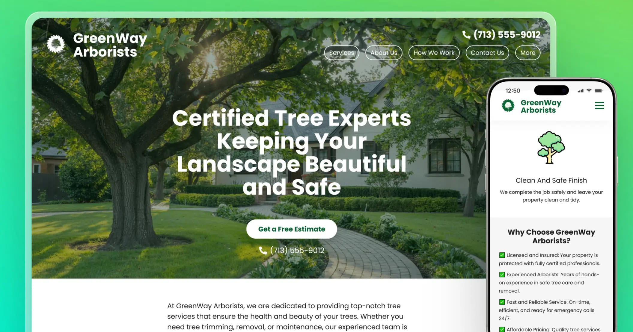 AI Website Builder for Tree Services | Zarla