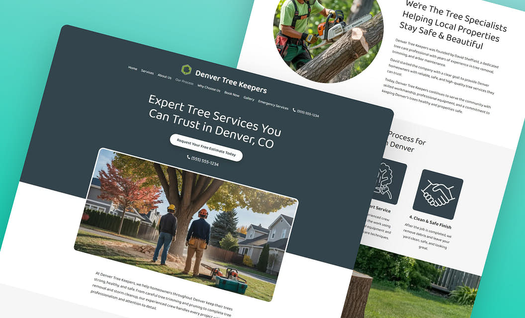 Denver Tree Keepers Tree Service Website Template