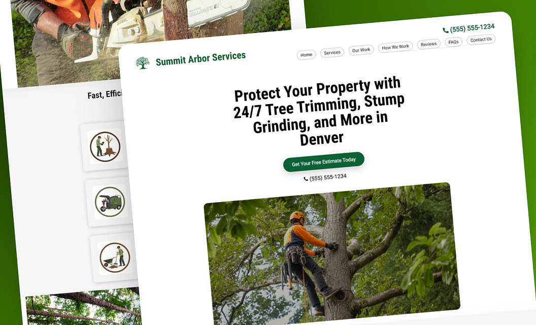 Summit Arbor Services - Tree Service Website Template