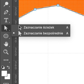 Użyj narzędzia „Zaznaczanie ścieżek”.