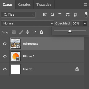 Utiliza una imagen de referencia.