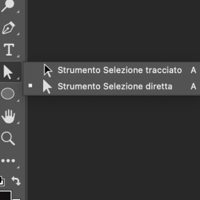 Utilizza lo Strumento Selezione Diretta.
