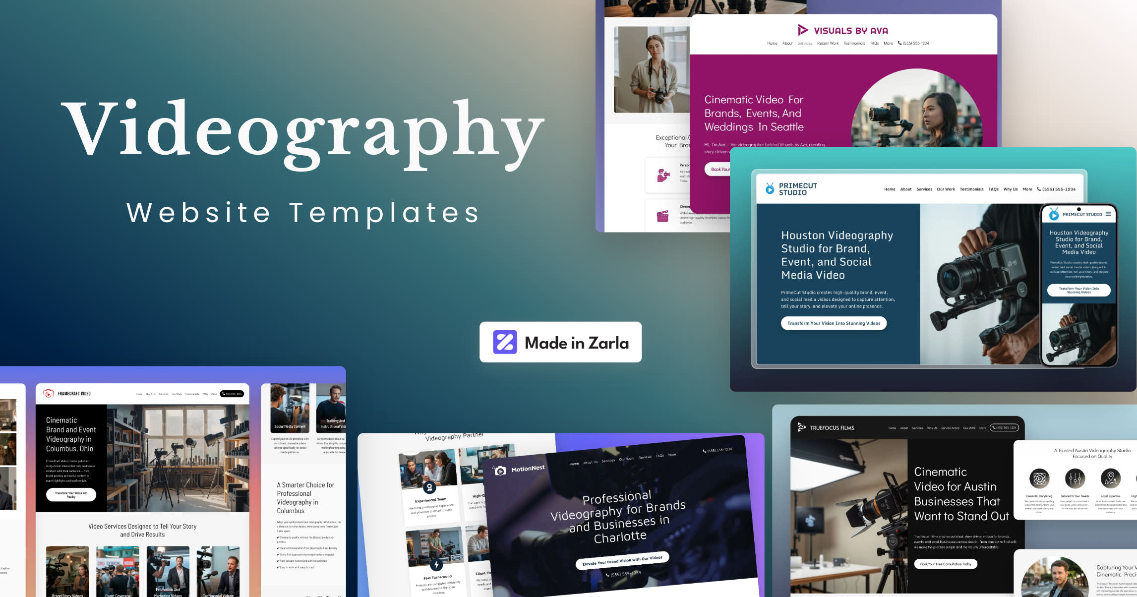 Best Video Production Website Templates Zarla