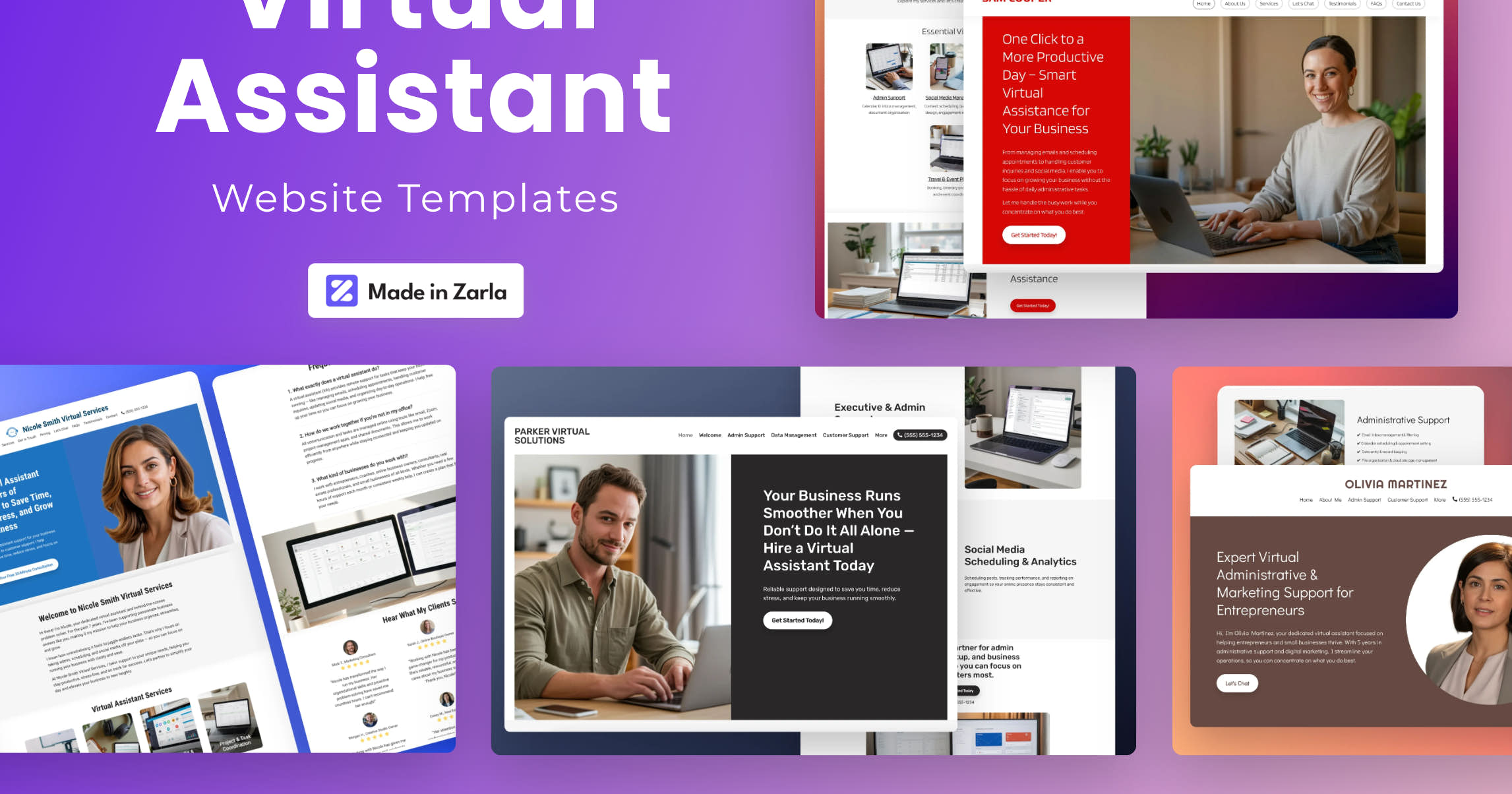 Best Free Virtual Assistant Website Templates for 2025 | Create a Fast ...