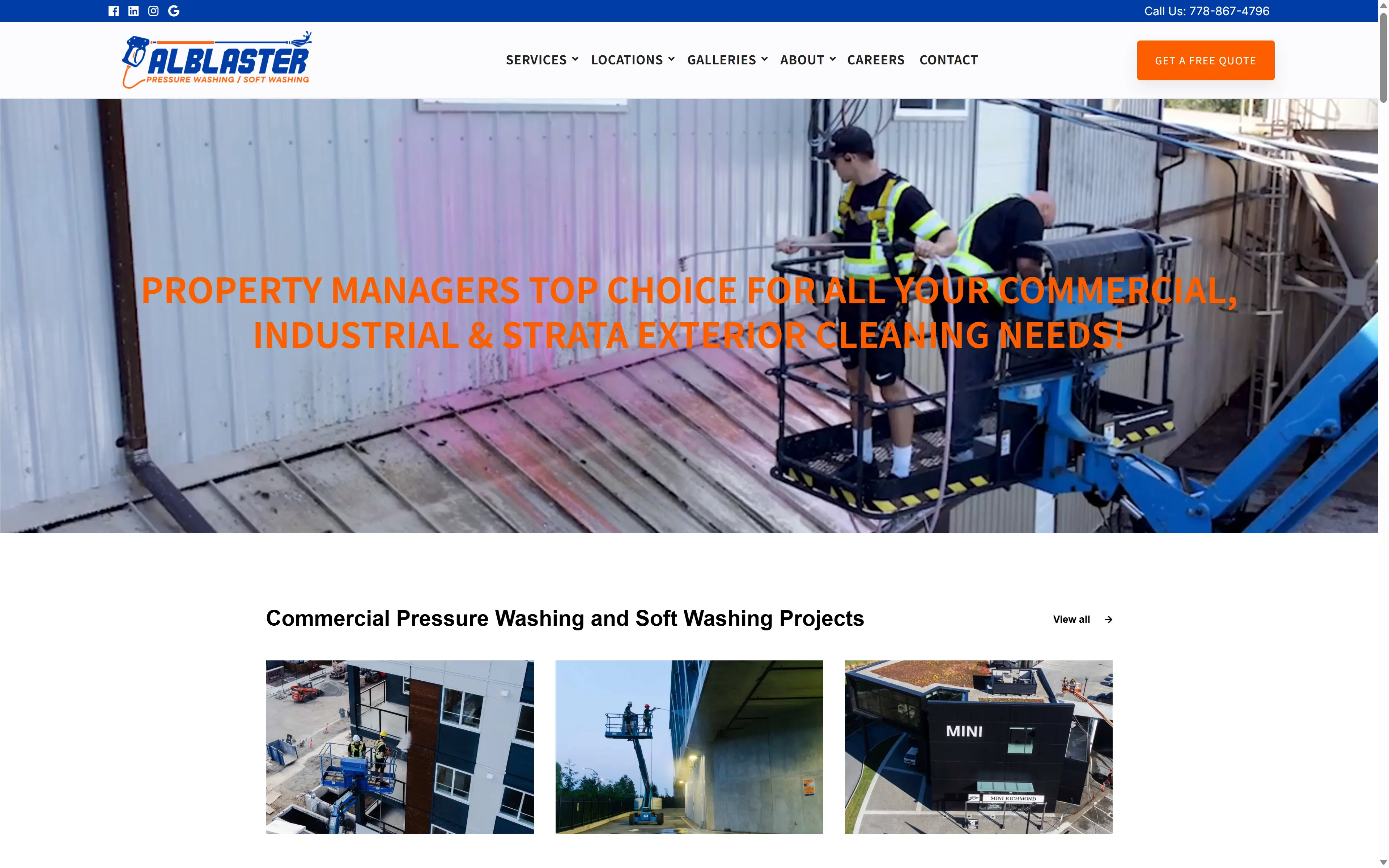 desktop screenshot of website Albaster