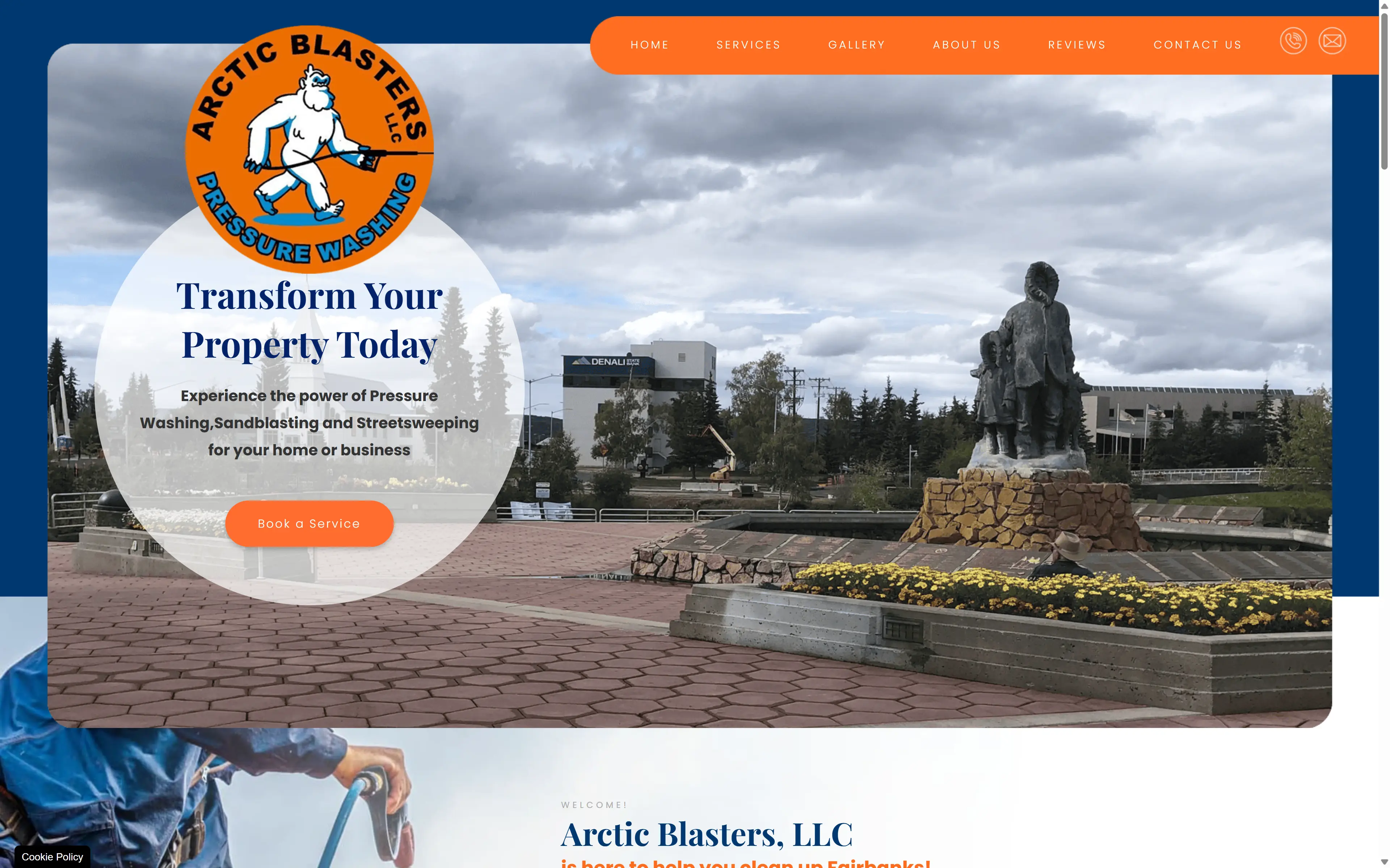 desktop screenshot of website Arctic Blasters