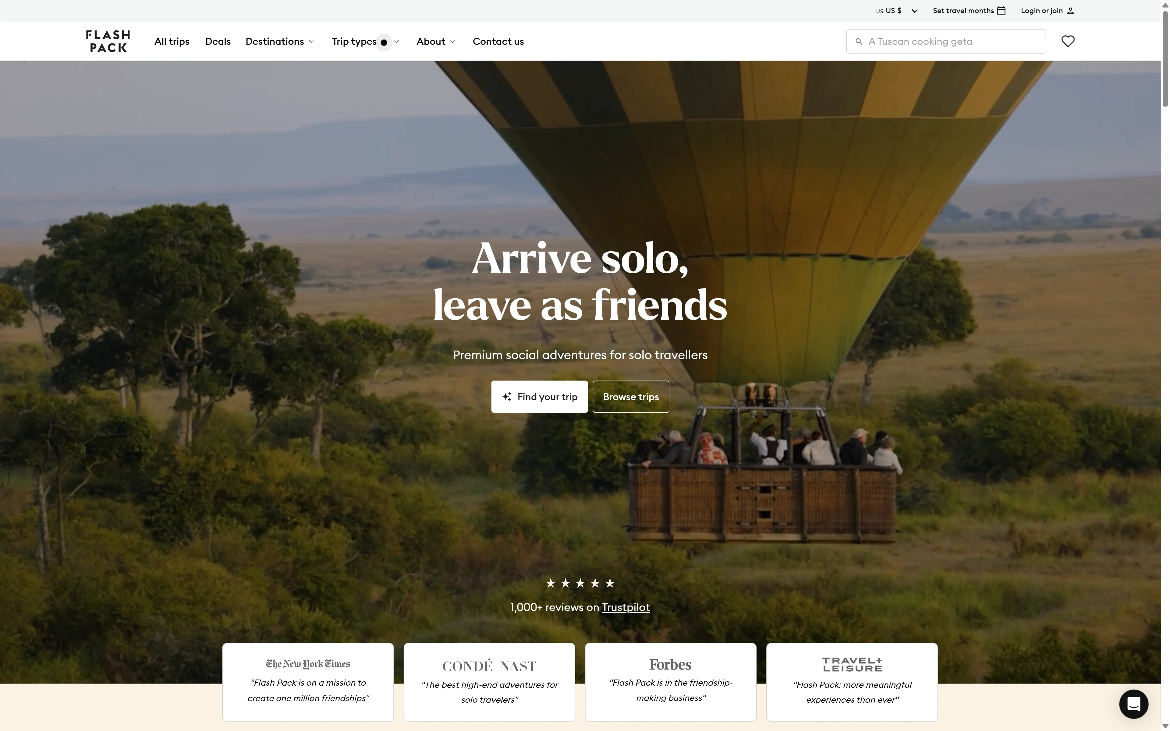 desktop screenshot of website Flash Pack