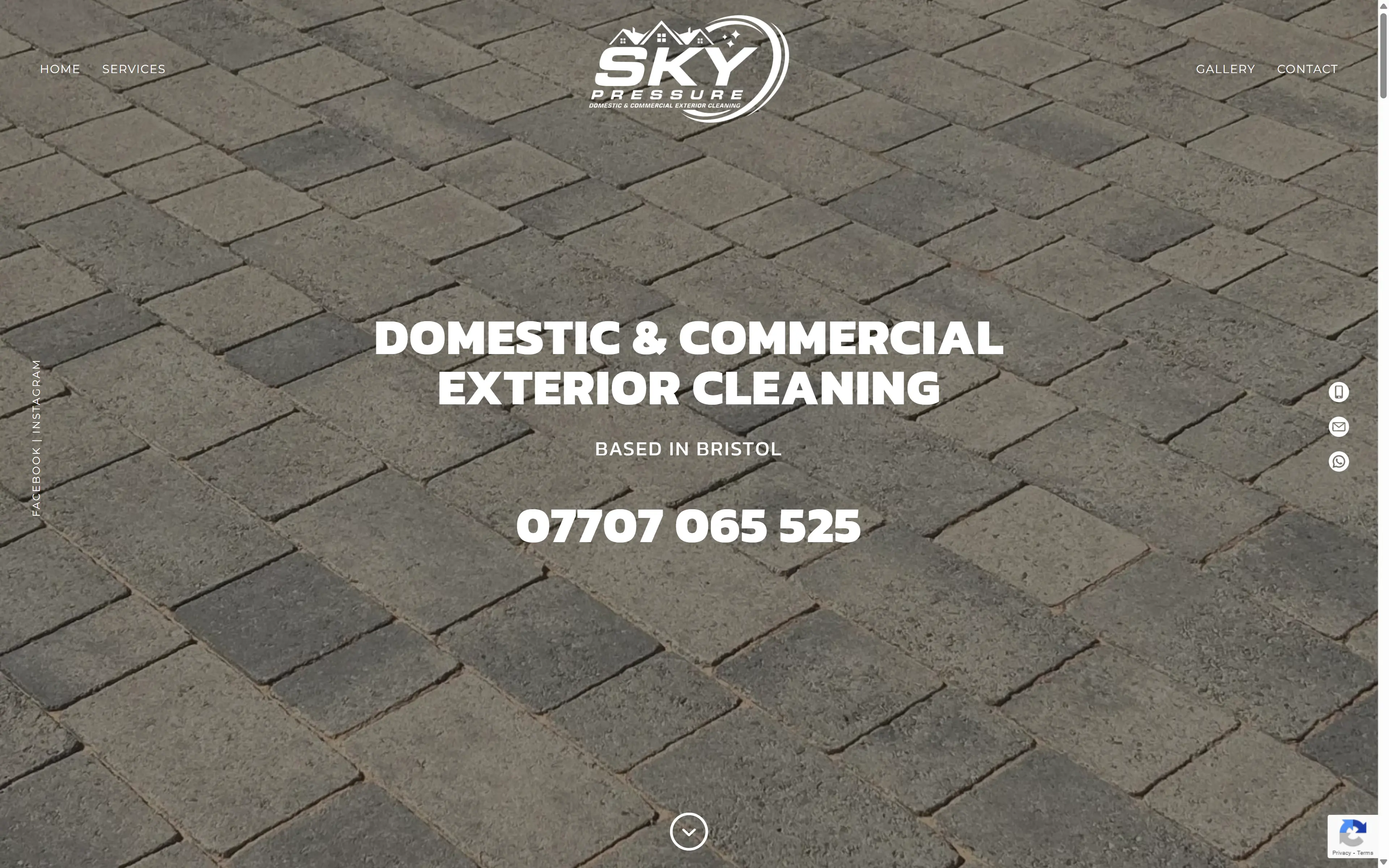 desktop screenshot of website Sky Pressure