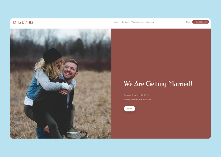 Revive Detailing landing page with the tagline 'Elevate the appearance and condition of your vehicle with Revive Detailing' with a picture of a shiny red car