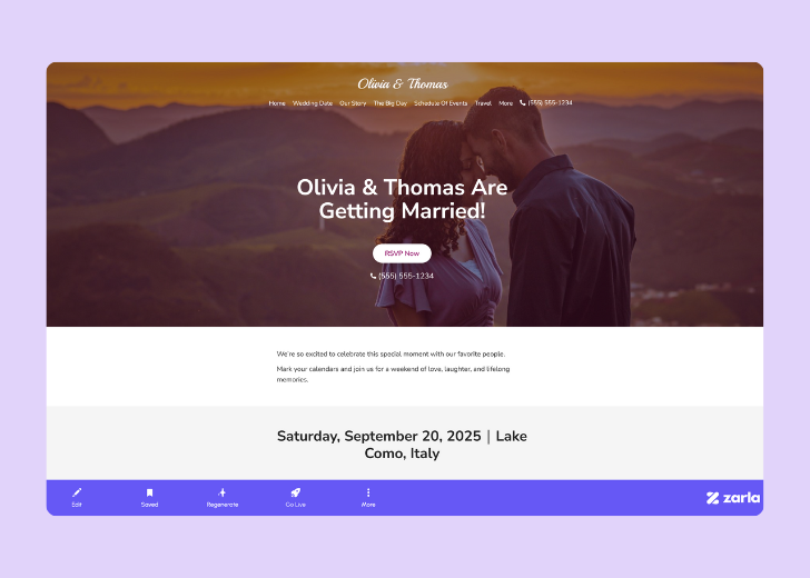 Screenshot of Zarla Editor's UI for selecting fonts and color palettes and uploading custom images