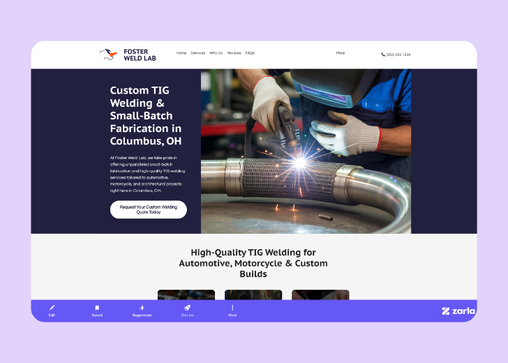 Screenshot of Zarla Editor's UI for selecting fonts and color palettes and uploading custom images