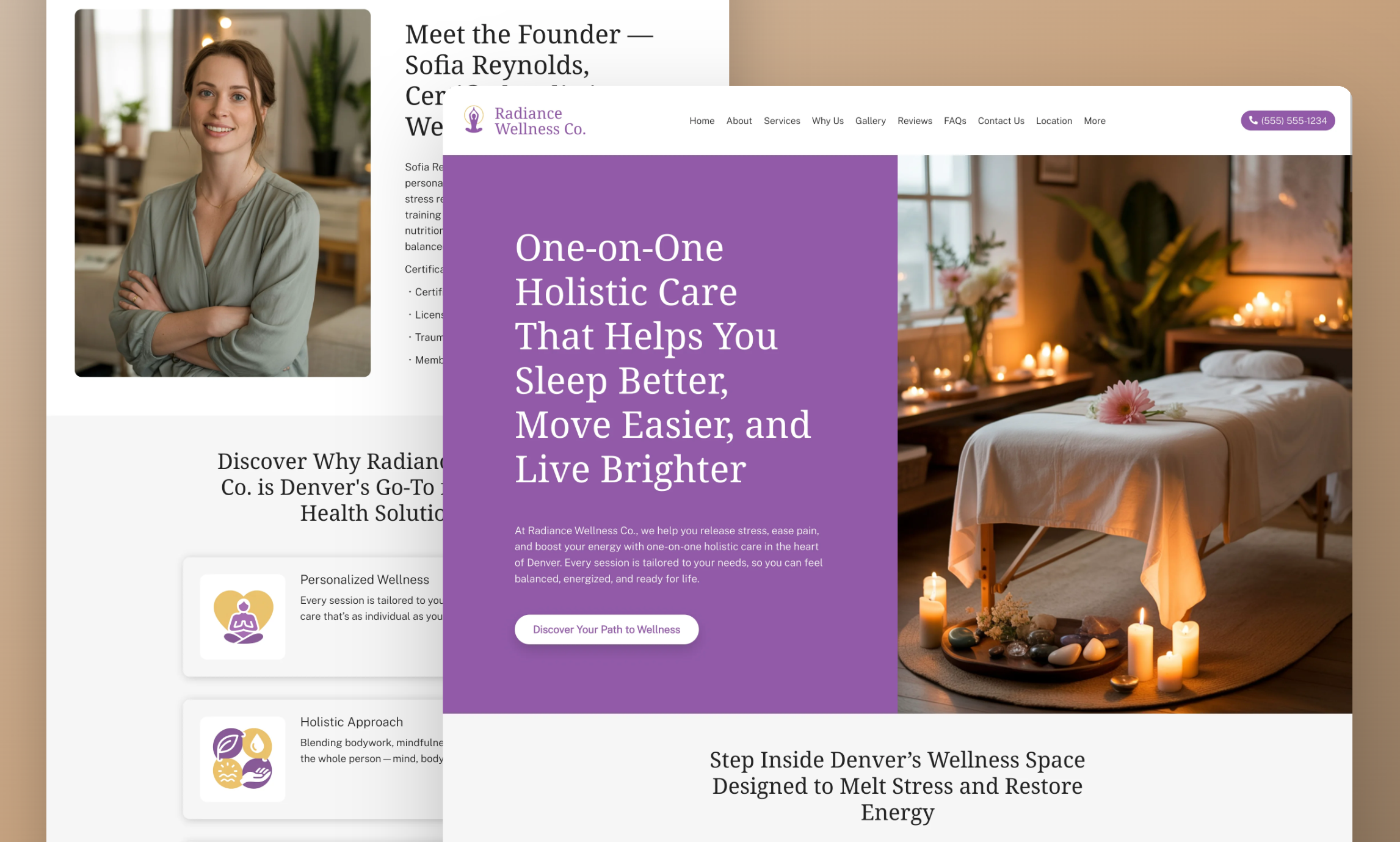 Wellness Center AI Website