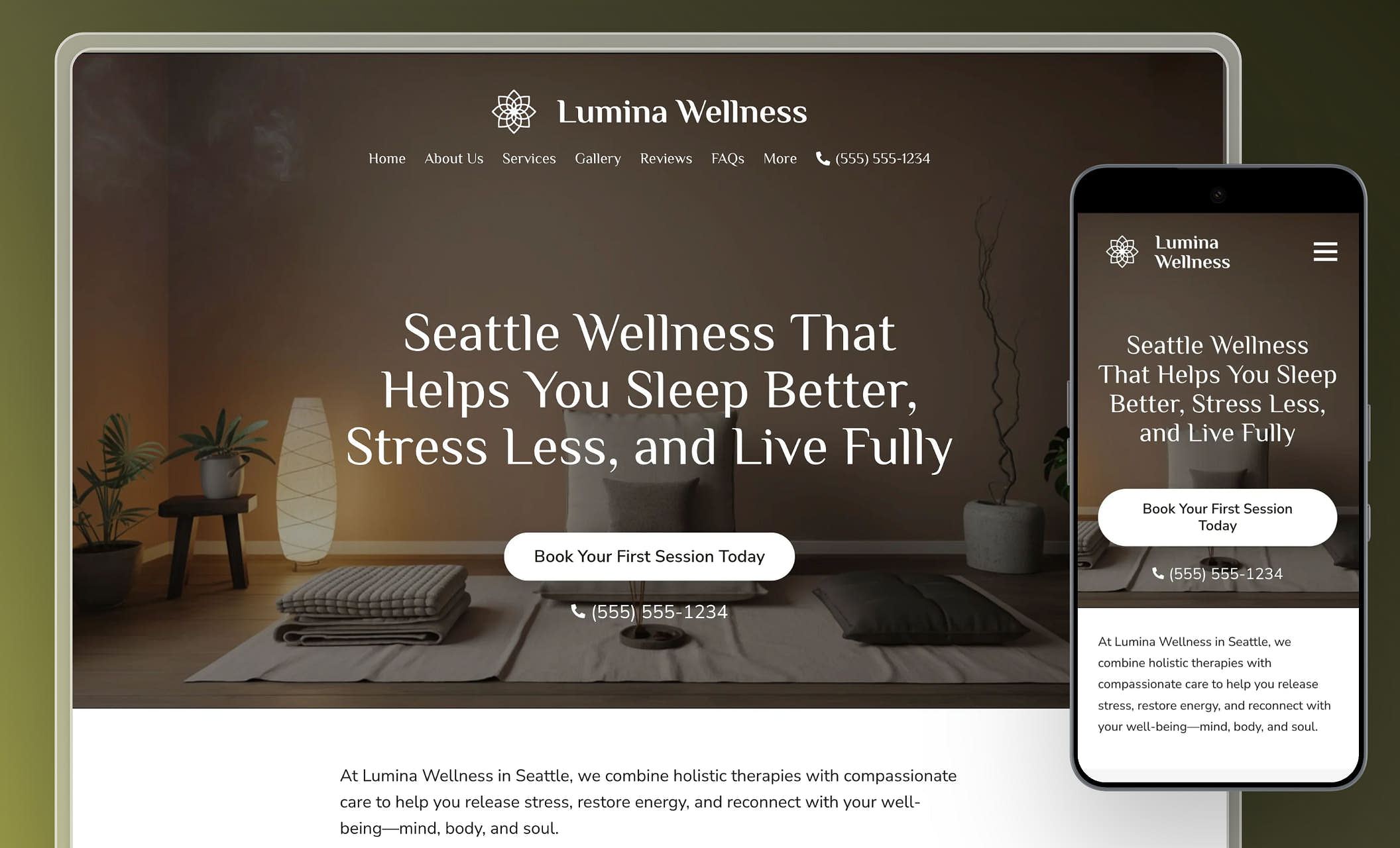 Best Wellness Center Website Templates Health & Wellness Website