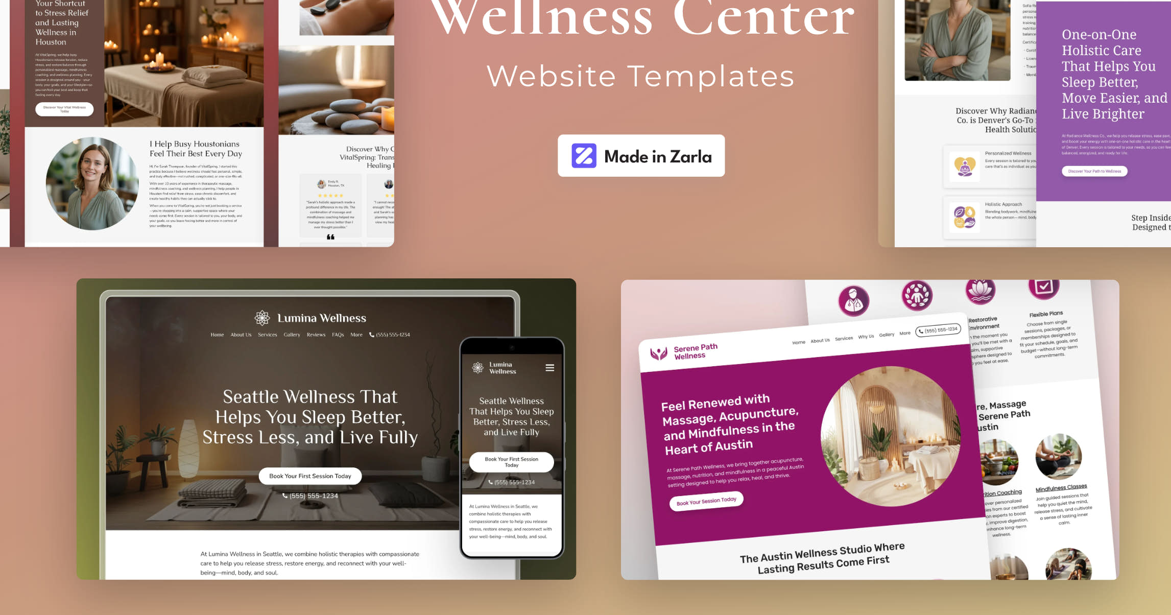 Best Wellness Center Website Templates Health & Wellness Website