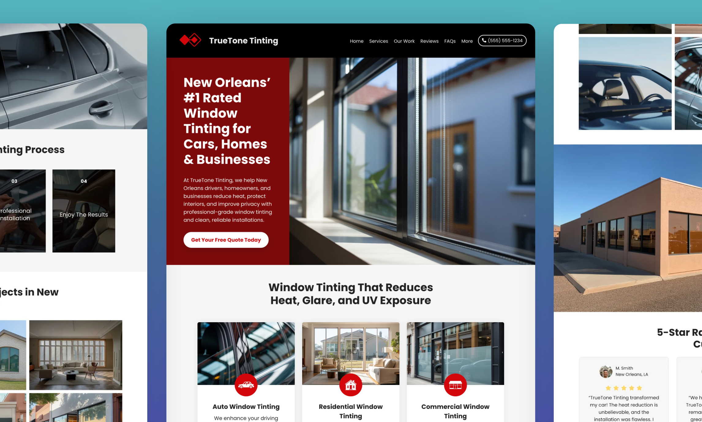 Preview of website template TrueTone Tinting