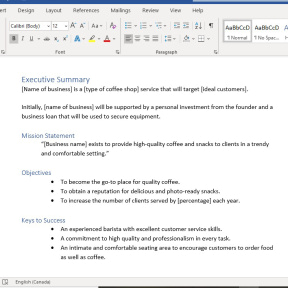 Refine your coffee shop business plan.