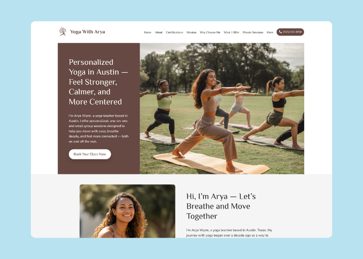 Revive Detailing landing page with the tagline 'Elevate the appearance and condition of your vehicle with Revive Detailing' with a picture of a shiny red car