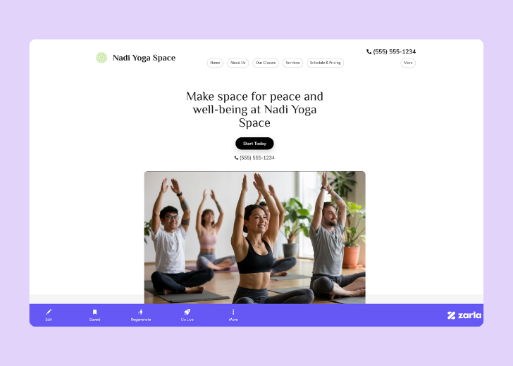Screenshot of Zarla Editor's UI for selecting fonts and color palettes and uploading custom images
