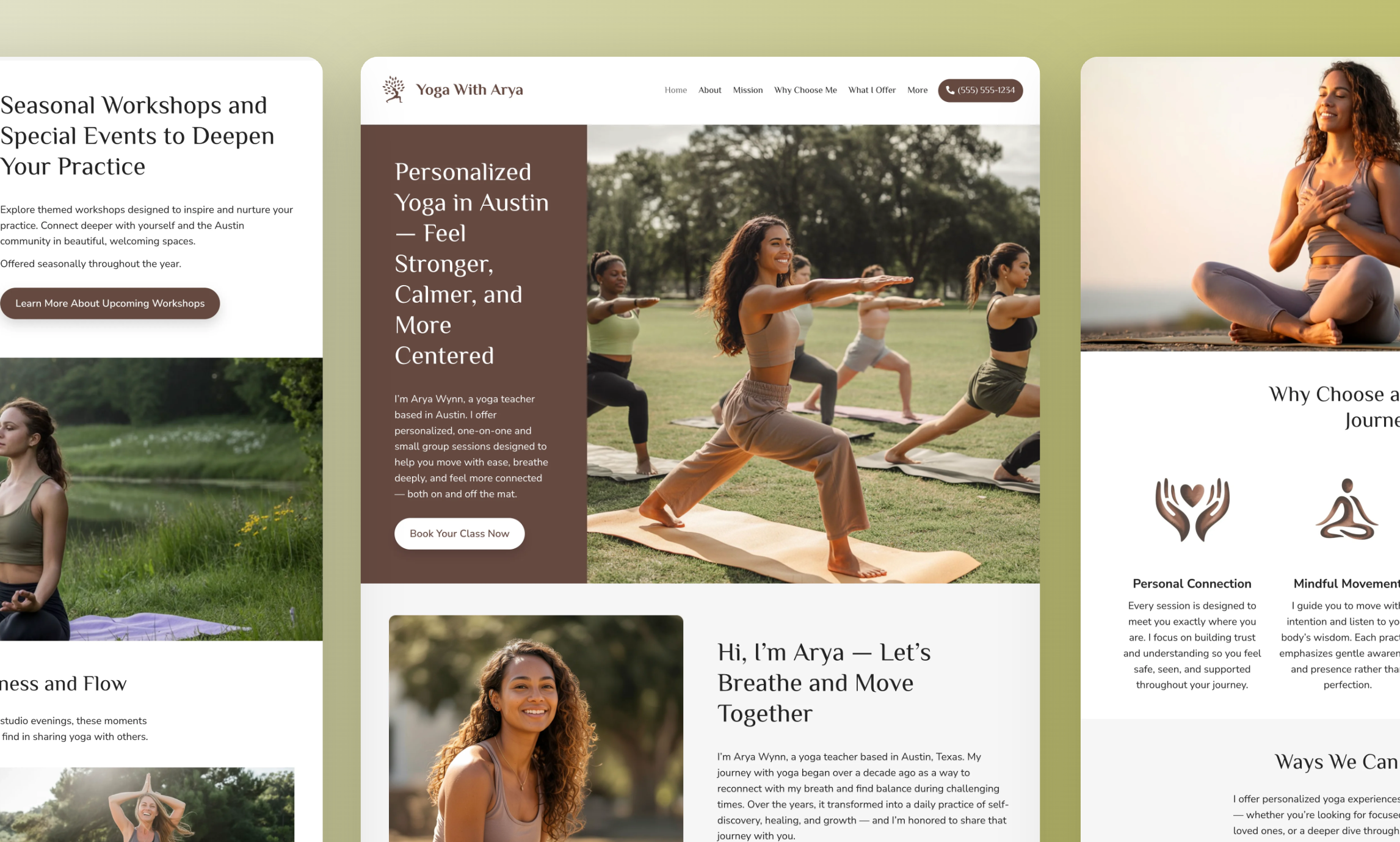 Yoga Website Builder