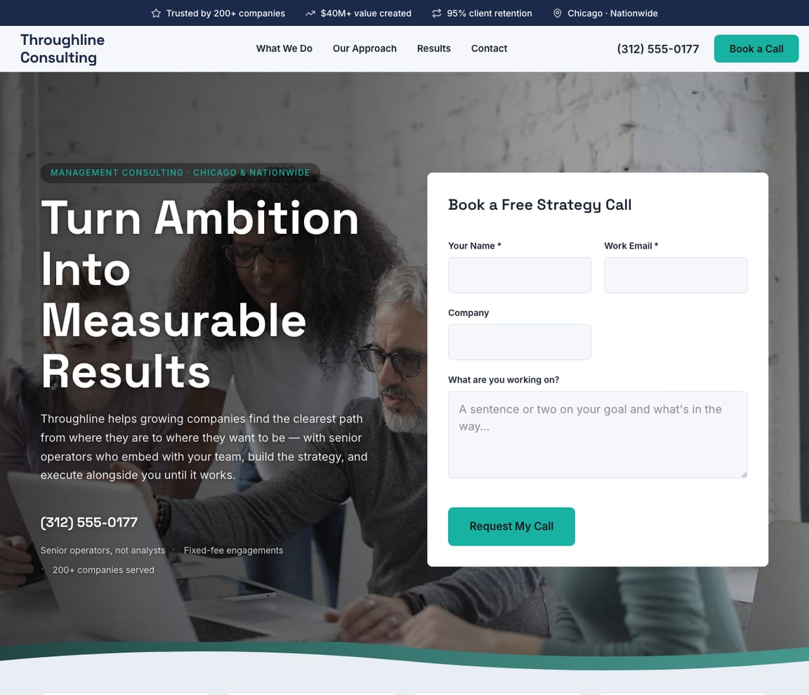 Consultant website template