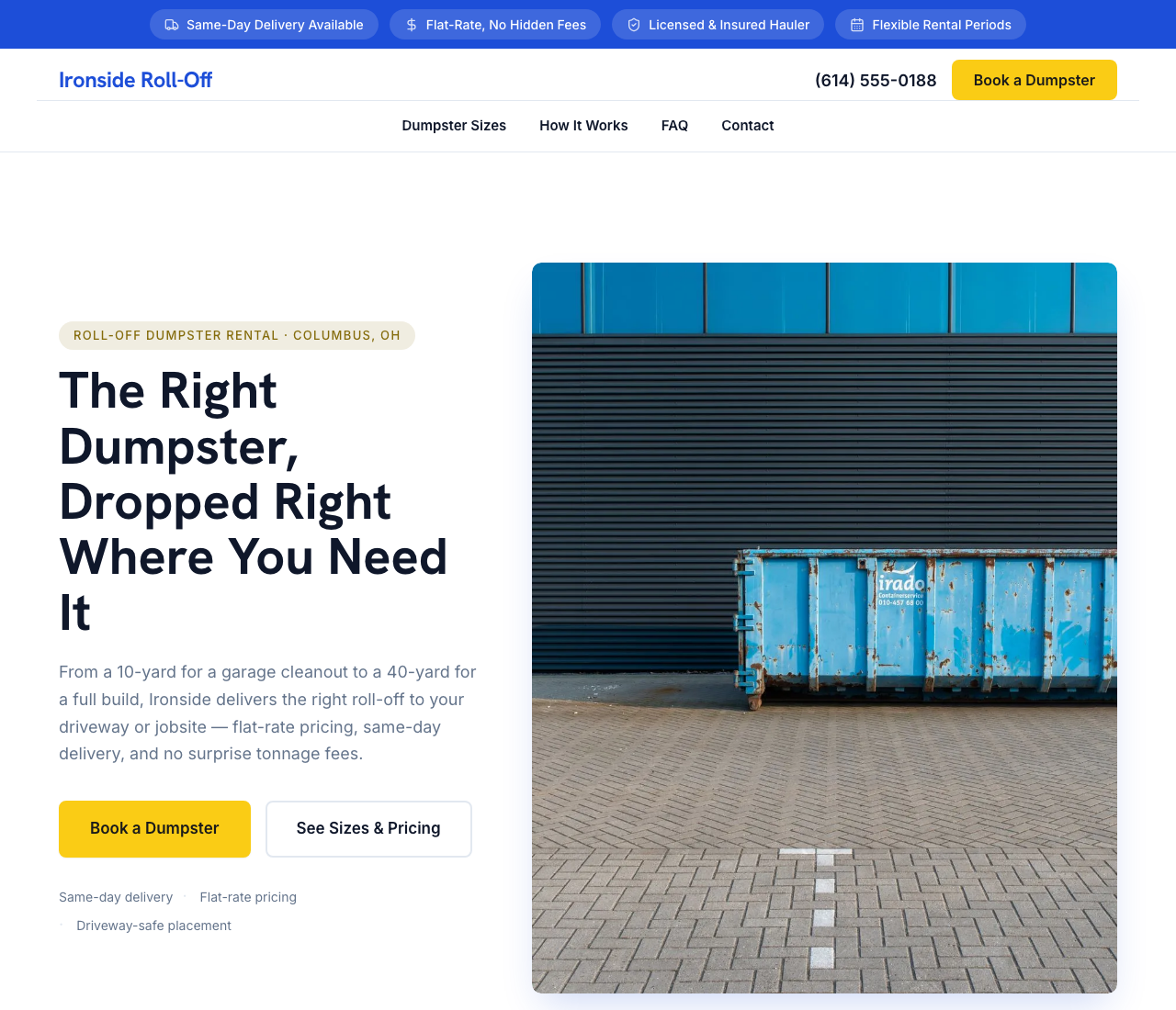 Junk Removal website template