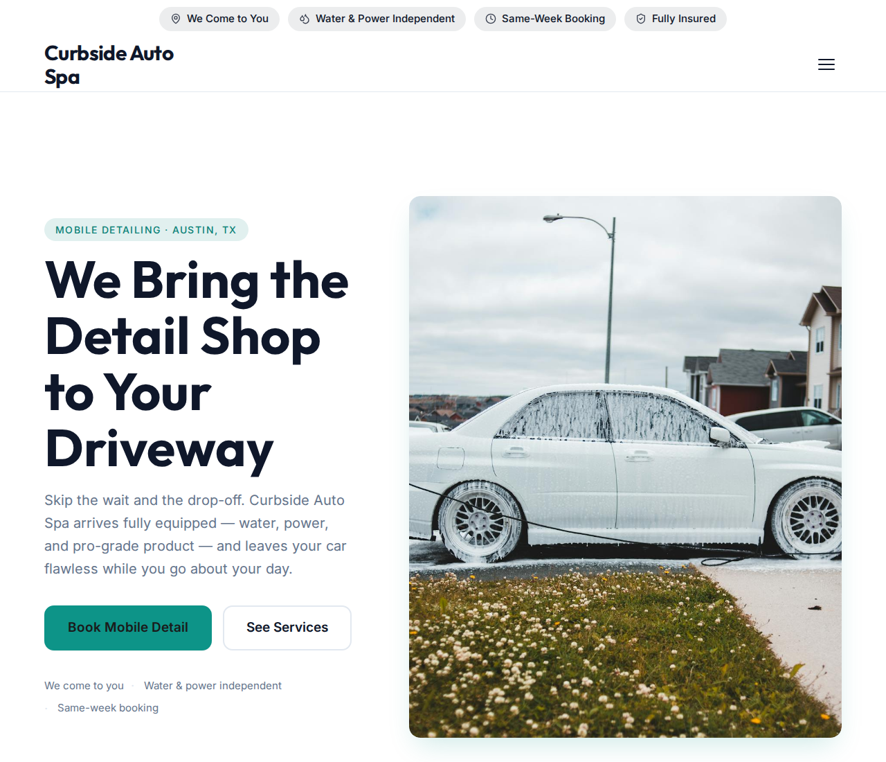 Car Detailing website template
