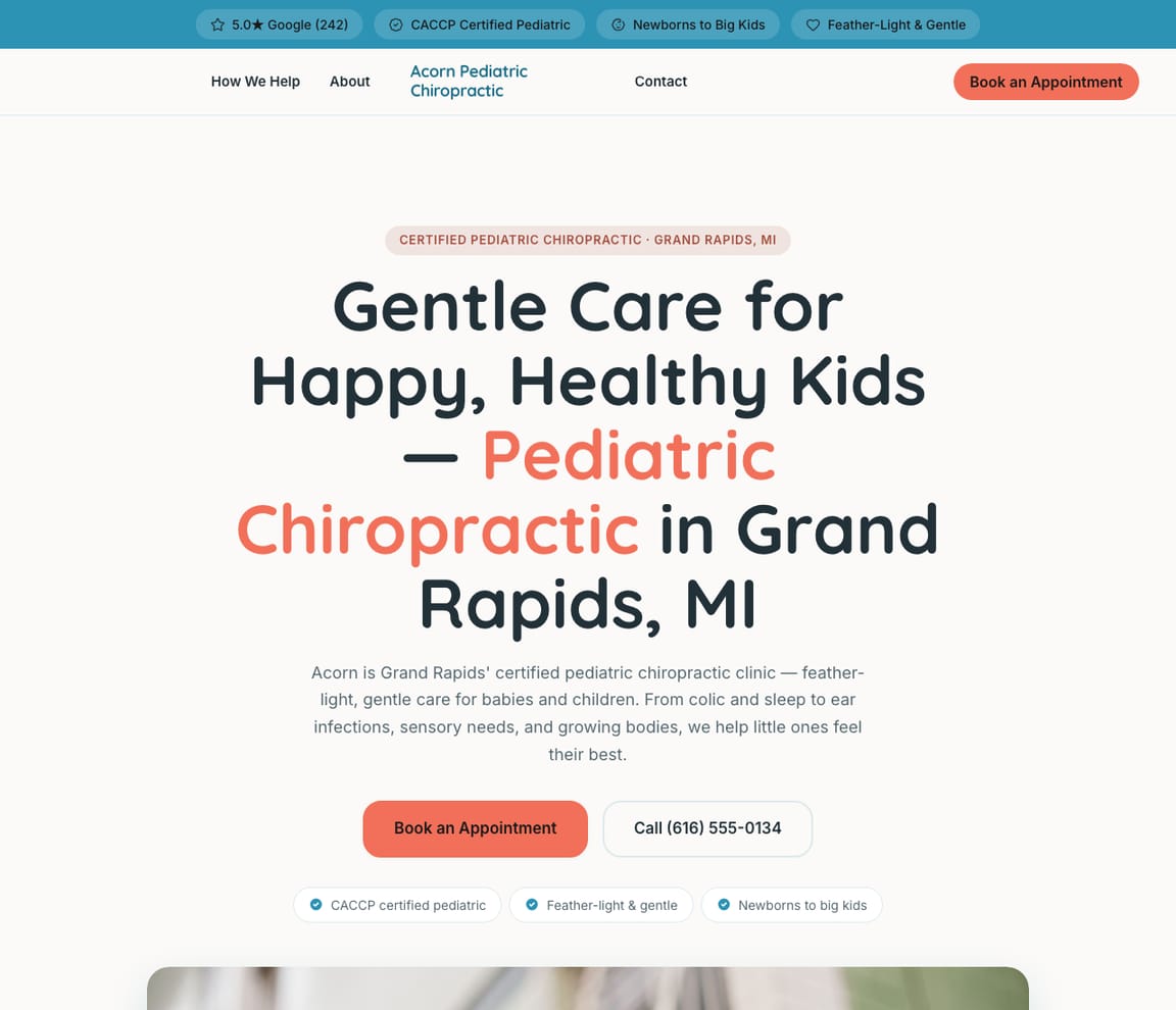 Pediatric (Kids) website template preview