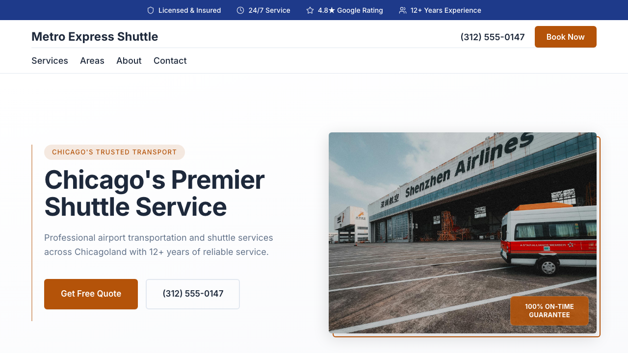 Transportation website template