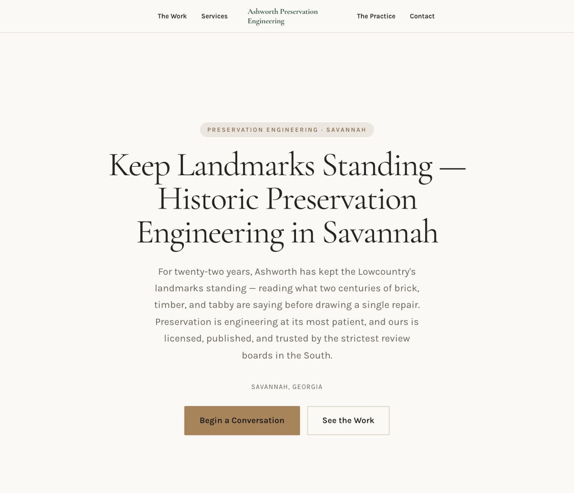 Restoration Engineering website template preview